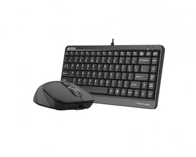 F1110 FSTYLER Compact USB US siva tastatura + USB sivi miš