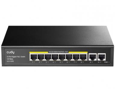 GS1010PE 10-Port Gigabit PoE+ Switch