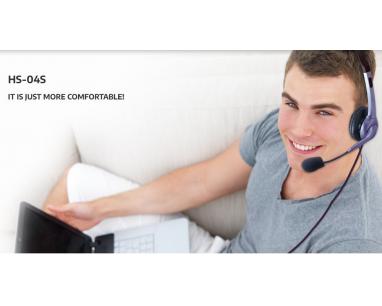 HS-04S slušalice sa mikrofonom
