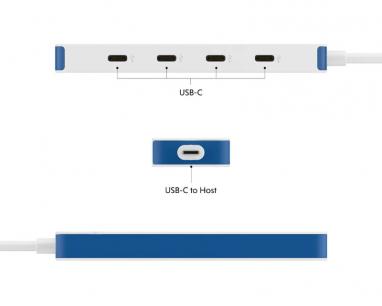 HyperDrive Flex 4 Port USB-C Hub plavi (HD5201BUGL) slika