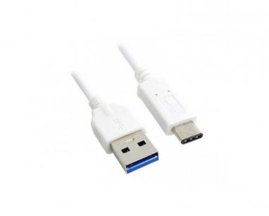 Kabl 3.0 USB A - USB 3.1 tip C M/M 1m, za Superbrzo punjenje, 120W, 20V, 6A, beli slika