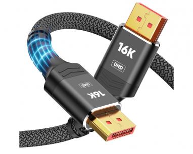 Kabl DisplayPort 2.1 M/M 16K/80Hz 2m, crni slika