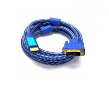 Kabl HDMI na DVI(24+1) 1.5m (m/m) plavi