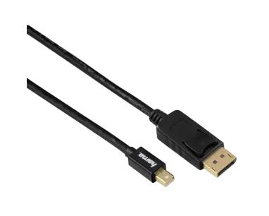 Kabl mini DP na DP v1.2, Hama 1.8m 4K 60Hz gold plated, double shielded 54563