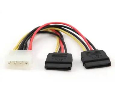 Kabl Molex - Sata x2 30cm Ž/M Gembird CC-SATA-PSY-0.3M