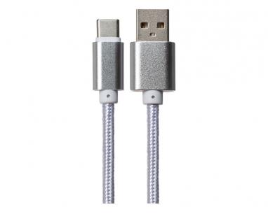 Kabl USB 2.0 Tip-A  na Tip-C 1m (srebrni) slika