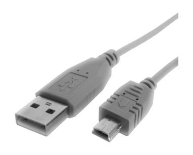Kabl USB A - USB Mini-B M/M 1.8m sivi slika