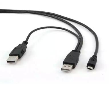 Kabl USB Gembird 2xUSB- USB-Mini 5 pin-a  M/M