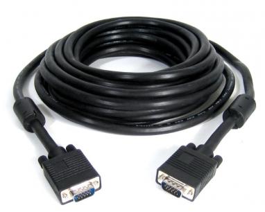 Kabl VGA M/M 10m HQ feritno jezgro crni