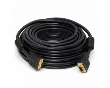 Kabl VGA M/M 20m HQ feritno jezgro crni