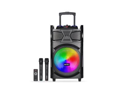 Partybox zvučnik Intex T-350 TUFB (Dual) v5.1 Trolley FM/Aux/HDMI/USB/BT 5.1/2 x mic/ Daljinski  60W