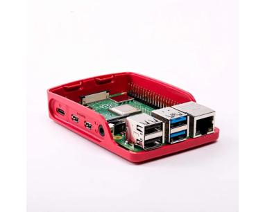 Kućište za Raspberry Pi 4 crveno belo slika