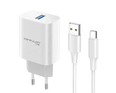 Kucni punjač Konfulon C87 brzi USB Type C 5V/3A slika
