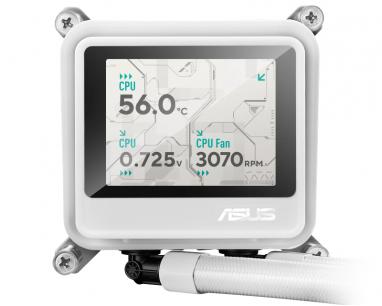 MAX GAMING LC 360 ARGB LCD WHT  vodeno hlađenje slika