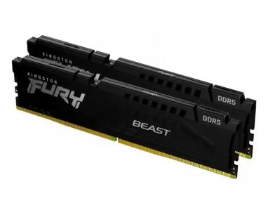 Memorija DDR5 (2x32) 64GB 6400MHz Kingston Fury BeastKF564C32BBEK2-64 Expo