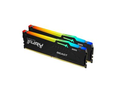 Memorija DDR5 32GB (2x16GB) 6000MHz Kingston Fury Beast RGB KF560C36BBE2AK2-32