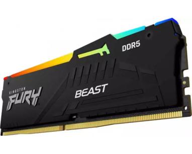 Memorija DDR5 32GB 5600MHz Kingston Fury Beast RGB KF556C40BBA-32