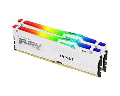 Memorija DDR5 64GB (2x32GB) 5600MHz Kingston Fury Beast White Expo KF556C36BWEAK2-64
