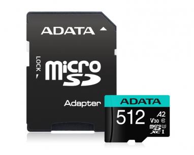 Memorijska kartica UHS-I U3 MicroSDXC 512GB V30S class 10 + adapter AUSDX512GUI3V30SA2-RA1