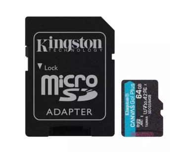 Micro SDXC Card 64GB Kingston  SDCG3/64 170MB/70MB/s + adapter