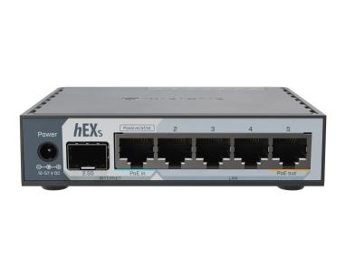 MikroTik E60iUGS hEX S ruter sa 5 x GB LAN/1 x WAN/2.5GbE SFP + USB3.0