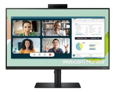 Monitor 24 Samsung LS24A400VEUXEN 1920x1080/FHD IPS/75Hz/5ms/VGA/DP/HDMI/3xUSB/Zvučnici/Kamera/Pivot