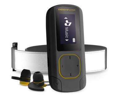 MP3 16GB Clip Bluetooth Sport Amber player žuti