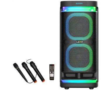 Partybox zvučnik Lexa LX-701 Tornado/2 x bežična/1 x žičani/BT/USB/Micro SD 1100W