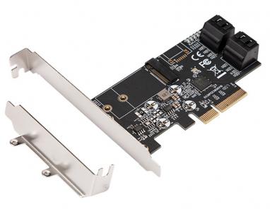 PCI-Express kontroler 5-port SATA III int. Kartica JMB585 Chipset