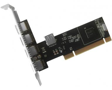 PCI kontroler 4xUSB 2.0 + 1x USB 2.0