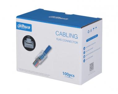 PFM976-531-PT UTP CAT5E 15U" Pass Through RJ45 Connector 100kom