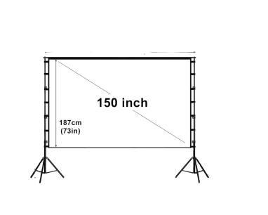 Platno za projektor Kettz KT-SP150 330x187, Anti-Refleks