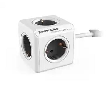 PowerCube Allocacoc (1300GY/DEEXPC) Extended 5xšuko 16A/230V Sivi