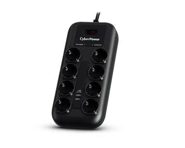 Produžni kabl sa prenaponskom zaštitom CyberPower P0820SUF0-DE 8xŠuko/2xUSB/1,8m