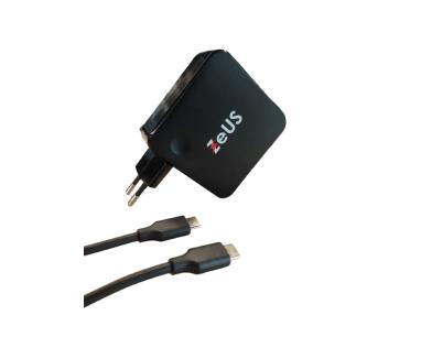 Punjač univerzalni ZEUS ZUS-NB65 PDC USB-C 65W za laptop,tablet,smart phone slika