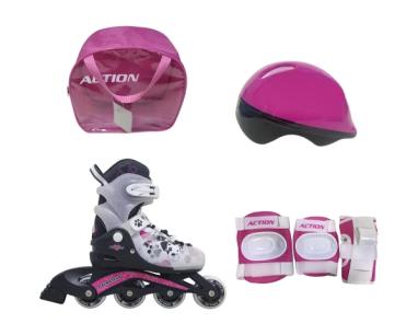 Roleri za decu XS (26-29)ABEC-5/roza slika