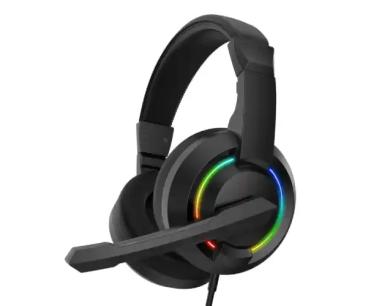 Slušalice sa mikrofonom Baracuda HYDRA 40mm/Multiplatform/RGB/Crna