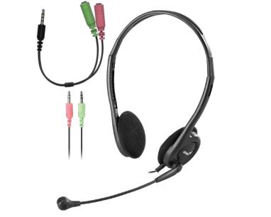Slušalice sa mikrofonom Genius HS-200C + Single Jack kabl