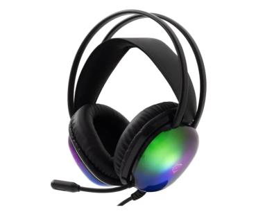 Slušalice sa mikrofonom White Shark PEACOCK 50mm/Multiplatform/RGB/Crna
