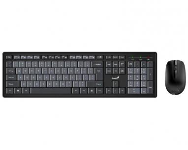 Smart KM-8200 Wireless USB US crna tastatura + miš slika