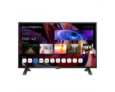SMART LED TV 43 Carbon 43FHDSW 1920x1080/FHD/DVB-T2/Bluetooth/WiFi/Magic Remote/Frameless/webOS slika