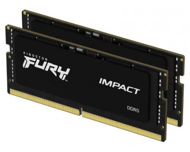 SODIMM DDR5 32GB (2x16GB kit) 6400MT/s KF564S38IBK2-32 FURY Impact Black XMP