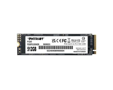 SSD M.2 NVMe 512GB Patriot P320 3000MBs/2200MBs P320P512GM28
