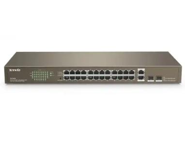 Svič 10/100 24-Port  Tenda TEF1026F + 2 Gigabit Base-X SFP ports