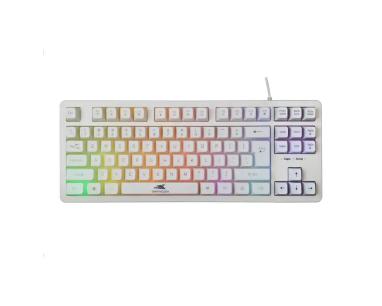 Tastatura Baracuda KRILL 87/Membranska/RGB/Bela/US