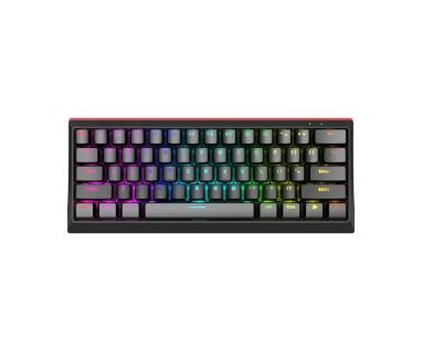 Tastatura Marvo Hecate 61R KG962 mehanička, crveni svičevi, pozadinsko osvetljenje crna