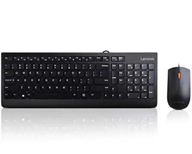 Tastatura + miš Lenovo 300 US Crna