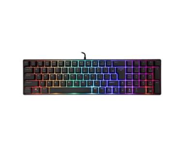Tastatura White Shark GLADIUS Full Layout/Membranska/RGB/US/Crna