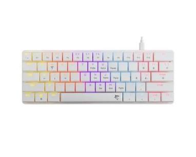 Tastatura White Shark NAGAMAKI 60/Mehanička/Crveni linearni svičevi/RGB/Bela/US