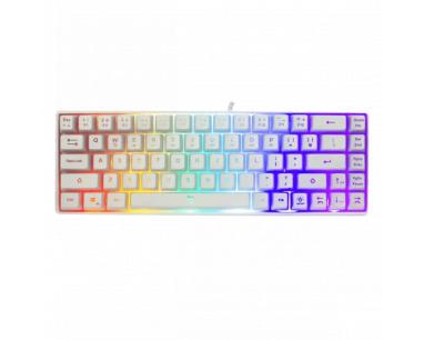 Tastatura White Shark RONIN TKL/Membranska/RGB/Bela/US